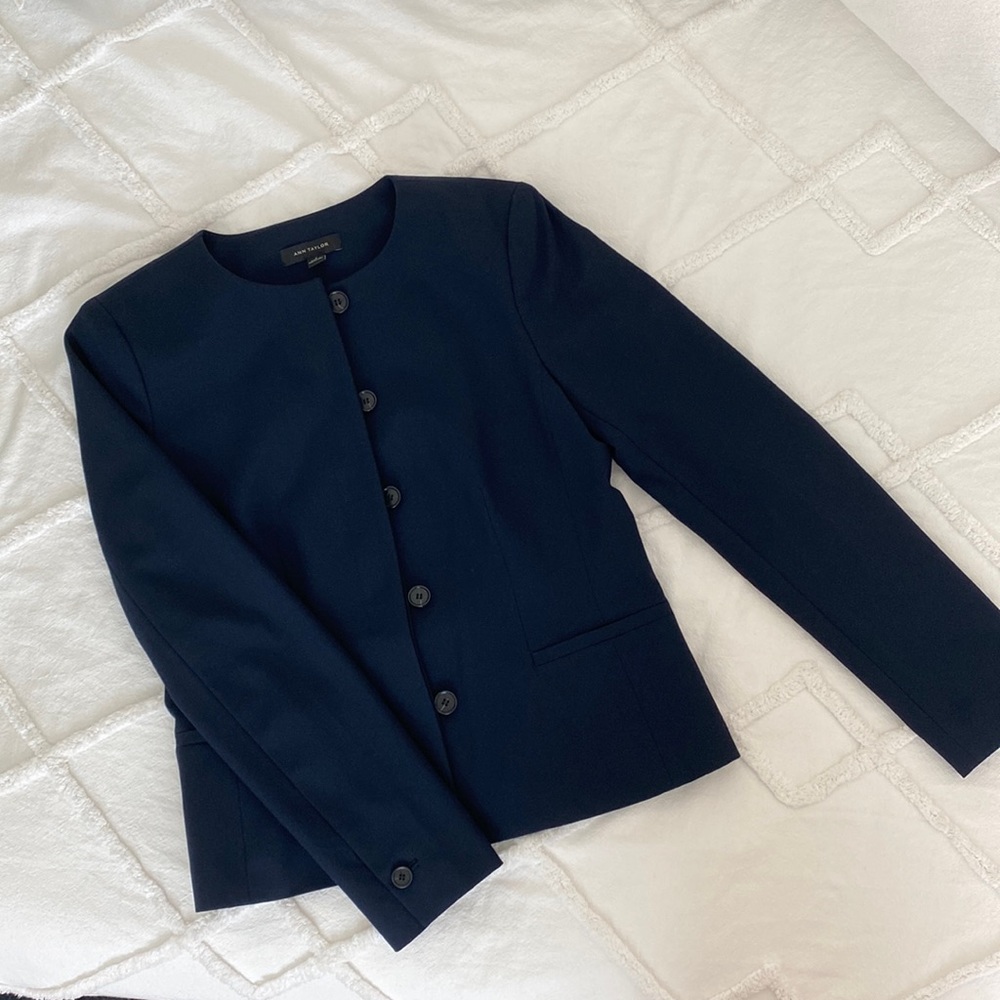Classic Crewneck Suit Jacket